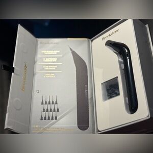 Brookstone Cordless Electric Toothpick - Plum with Gold Accents